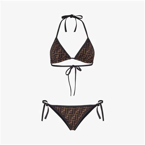 fendi swimsuit plus size|Fendi black bikini.